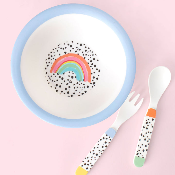 Rainbow & Dalmatian Kids Tableware Set