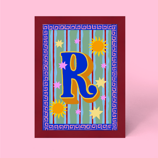 Alphabet Framed Print