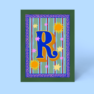 Alphabet Framed Print