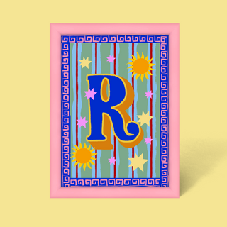 Alphabet Framed Print