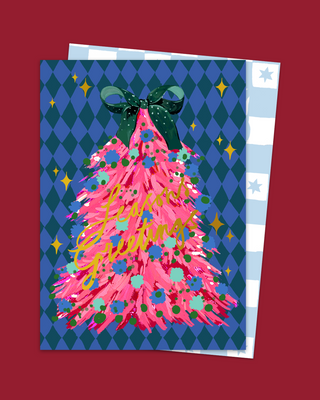 Season's Greetings Christmas Tree Card