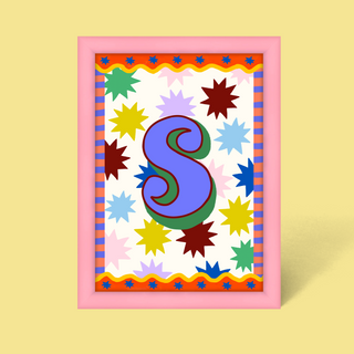 Alphabet Framed Print