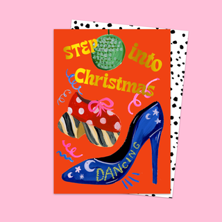 Step Into Christmas Card