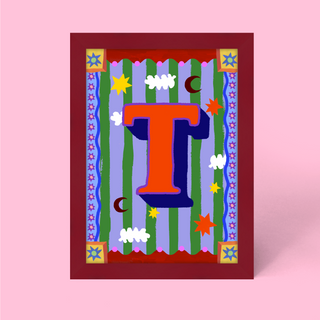 Alphabet Framed Print