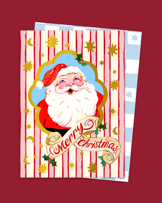 Merry Christmas Santa Card