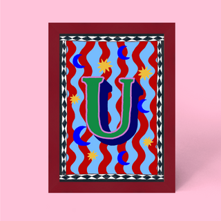 Alphabet Framed Print