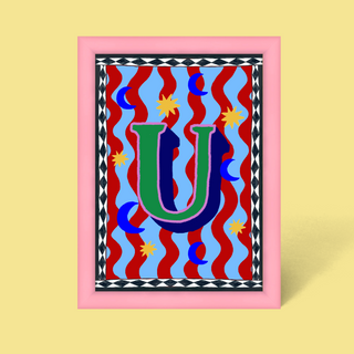 Alphabet Framed Print