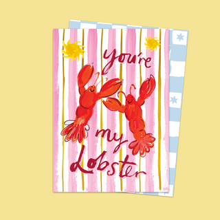 You're My Lobster Stripe Card