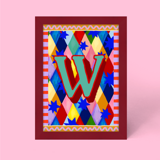 Alphabet Framed Print