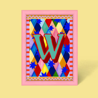 Alphabet Framed Print