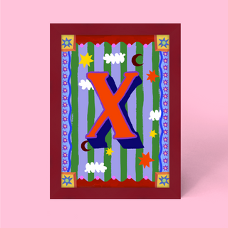 Alphabet Framed Print