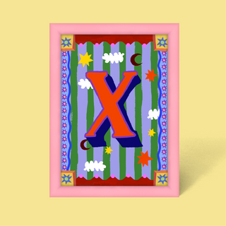 Alphabet Framed Print