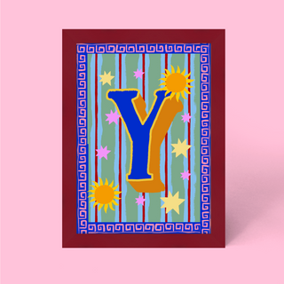 Alphabet Framed Print