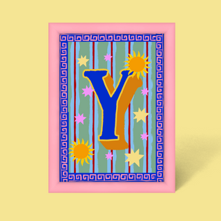 Alphabet Framed Print