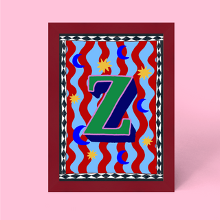 Alphabet Framed Print