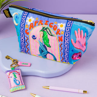 Capricorn Zodiac Keyring