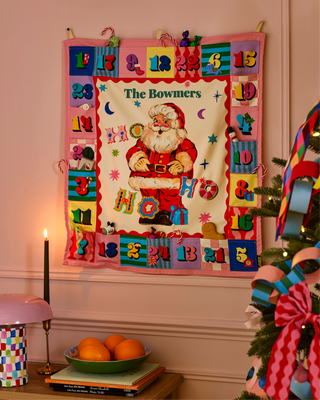Jolly Santa Fabric Advent Calendar