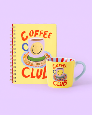 Coffee Club Mug & Notebook