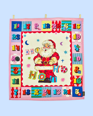 Jolly Santa Fabric Advent Calendar
