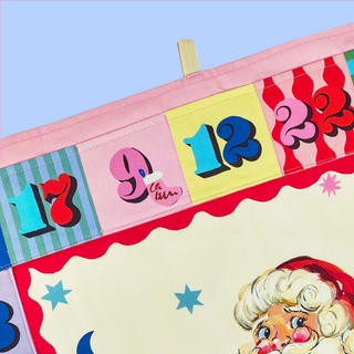 Jolly Santa Fabric Advent Calendar
