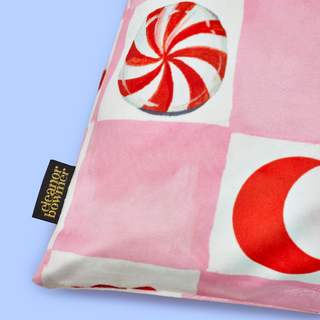 Kissmas Checkerboard Velvet Santa Sack