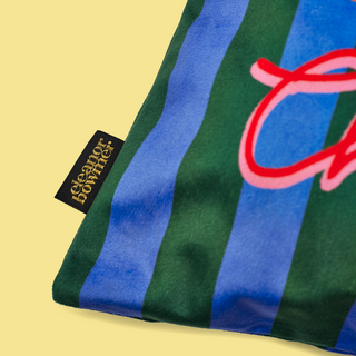 Christmas Tree Candy Stripe Velvet Santa Sack