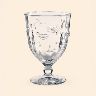 Electric Coast Lips & Stars Wine Glasses - Set of 4