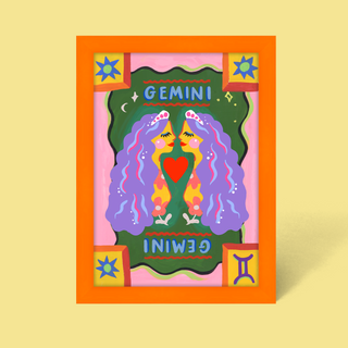 Gemini Zodiac Framed Print