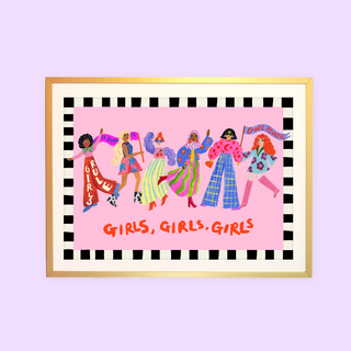 Girls Rule Landscape Print