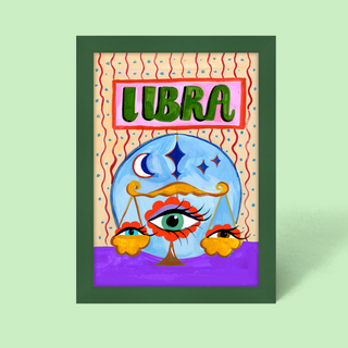 Libra Zodiac Framed Print