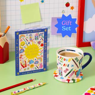 Teacher Doodles Mug & Card Gift Set