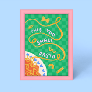 This Too Shall Pasta Framed Print