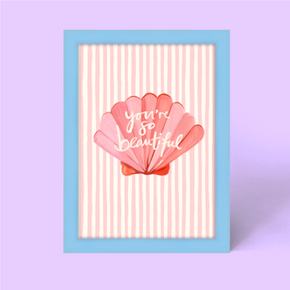 You're So Beautiful Shell Framed Print
