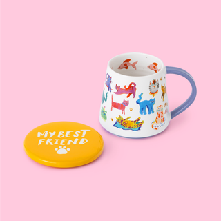 Cool Cat Club Mug & Coaster