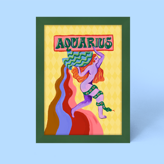 Aquarius Zodiac Framed Print