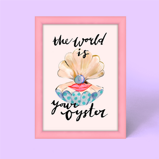The World Is Your Oyster Framed Print