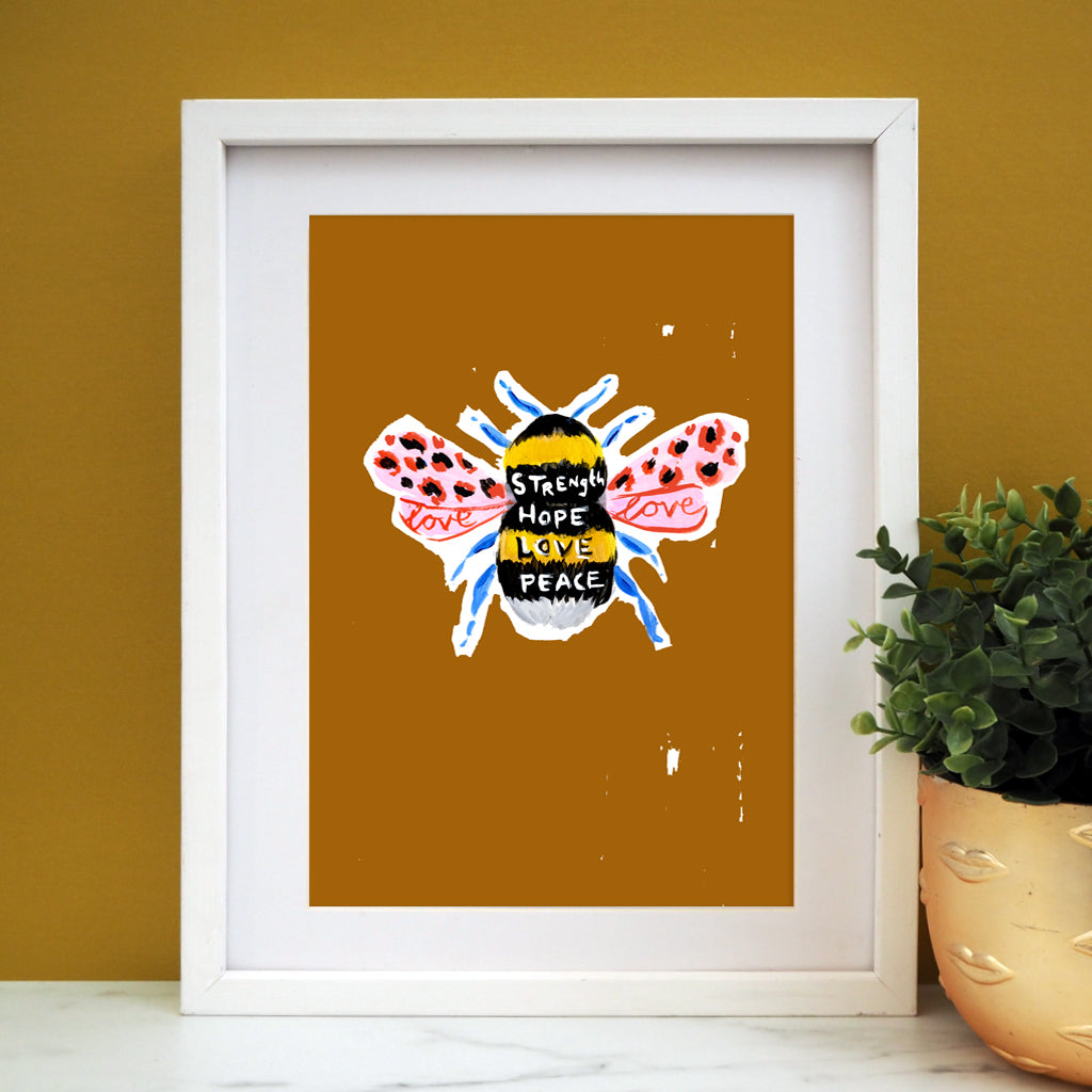Manchester Bee Print
