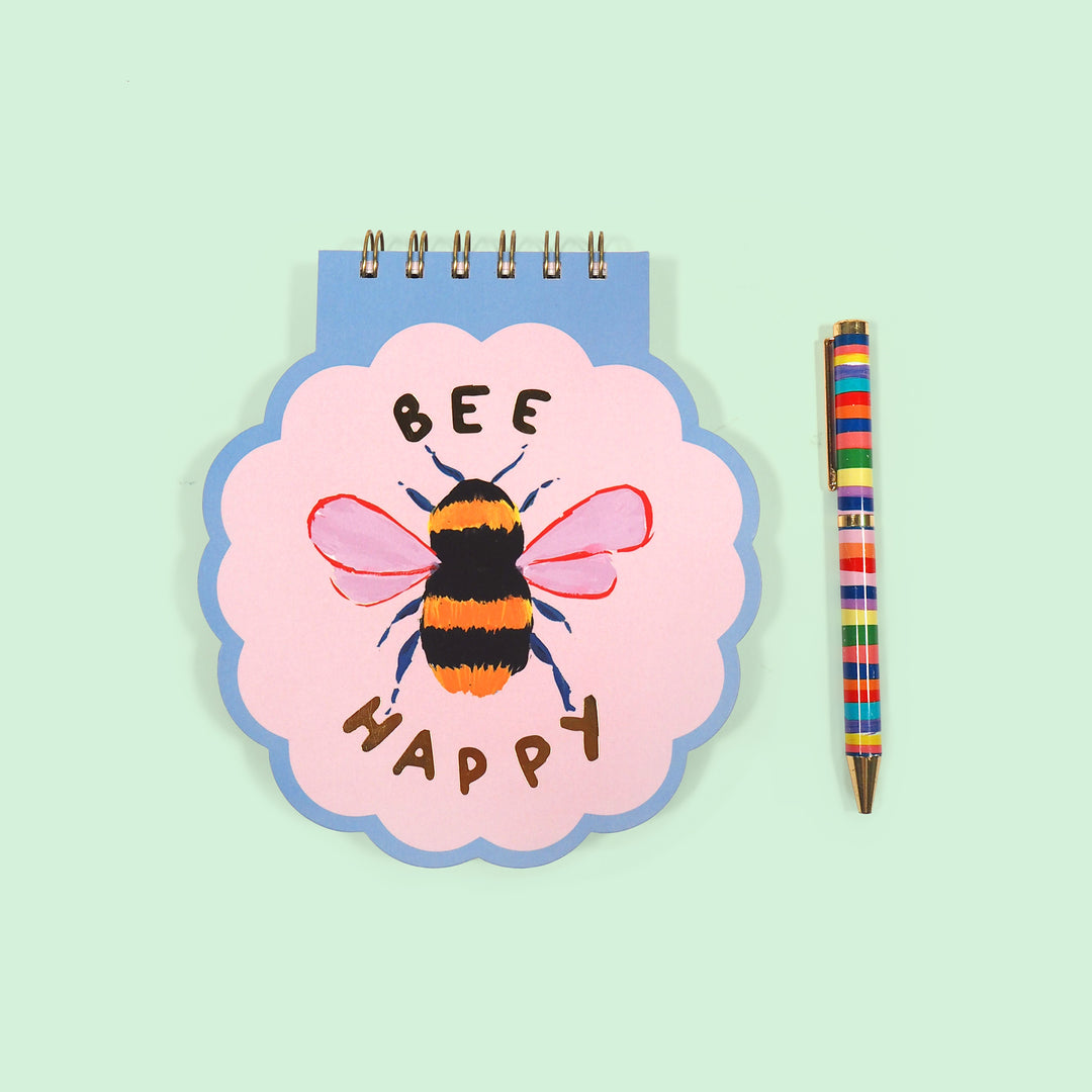 Bee Happy Shaped Notebook
