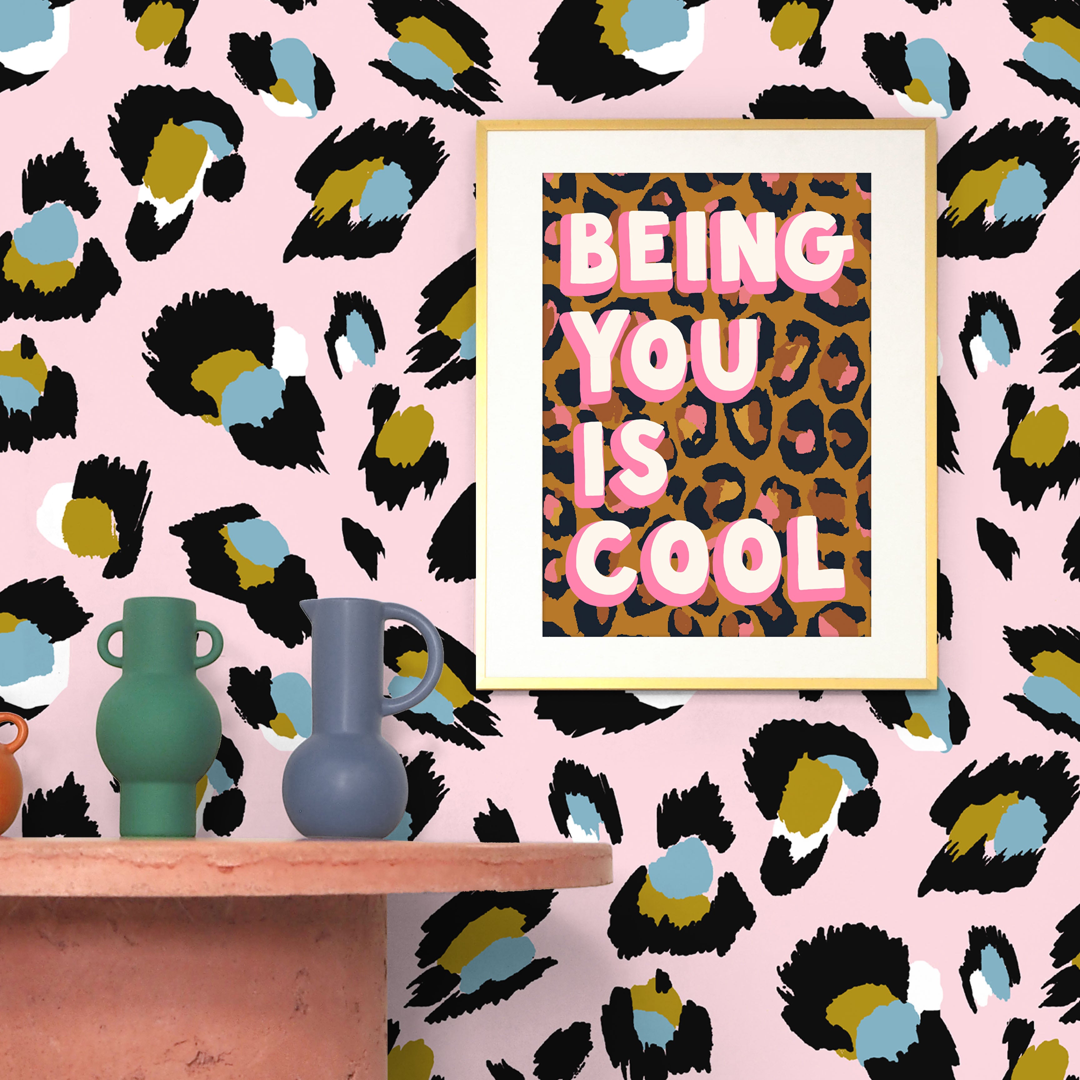 Leopard Print Wallpapers Adorable Doodle Cheetah Seamless Pattern.