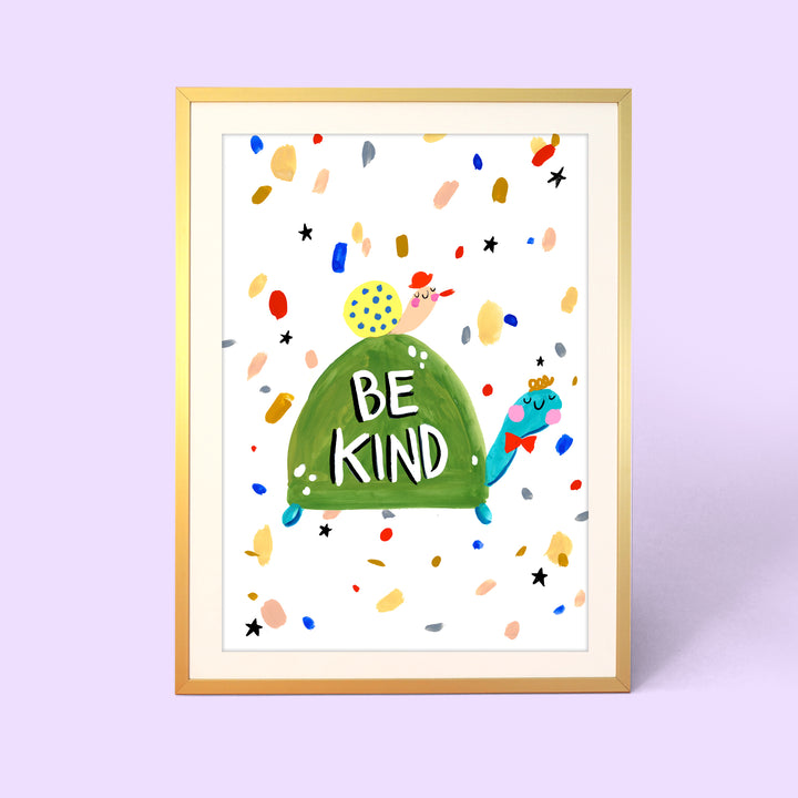 Be Kind Tortoise Print