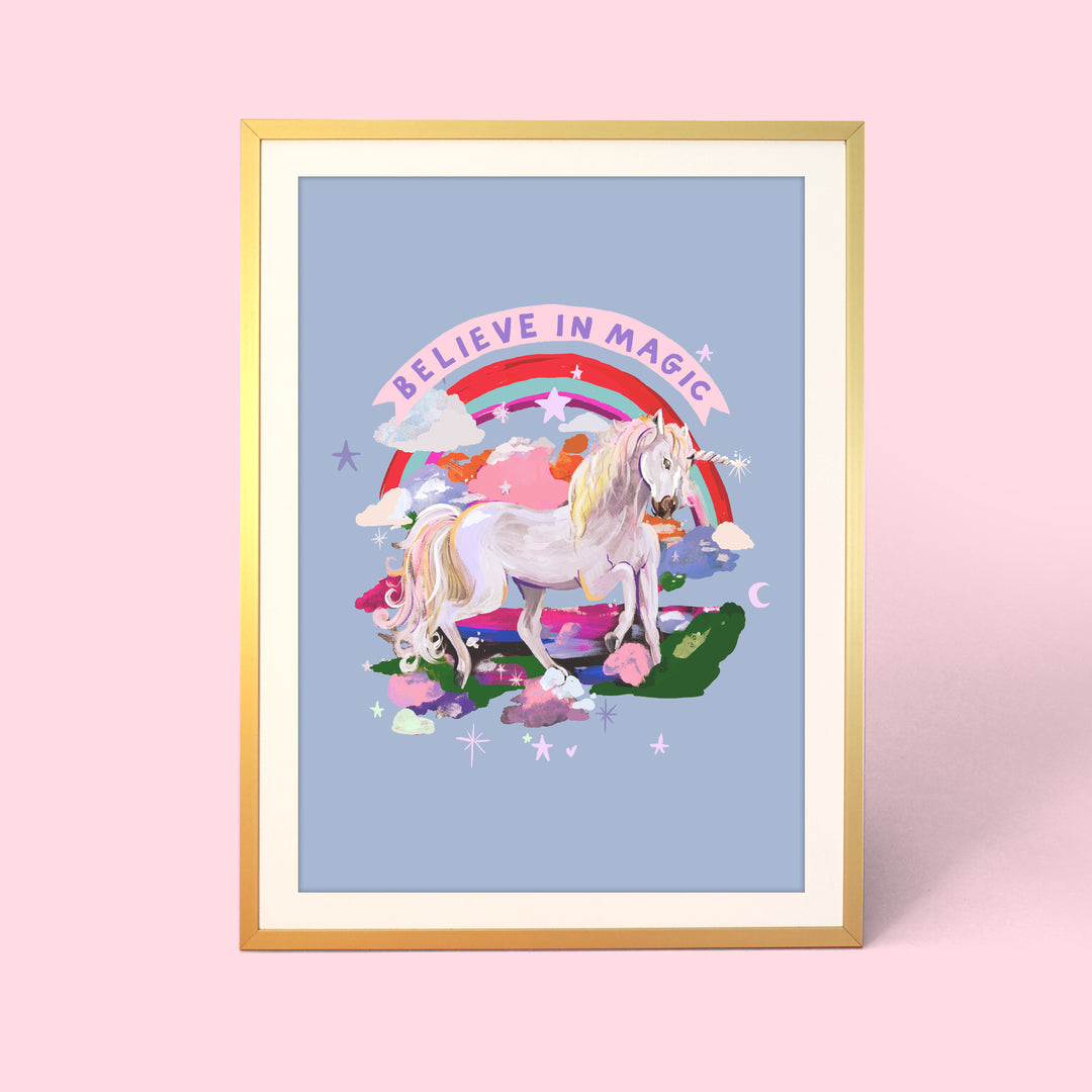 Believe in Magic Unicorn Print