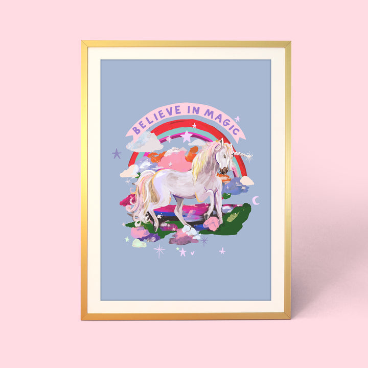 Believe in Magic Unicorn Print