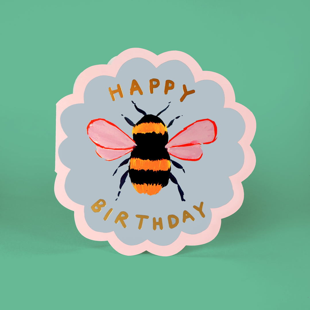 Birthday Bee Shaped Card