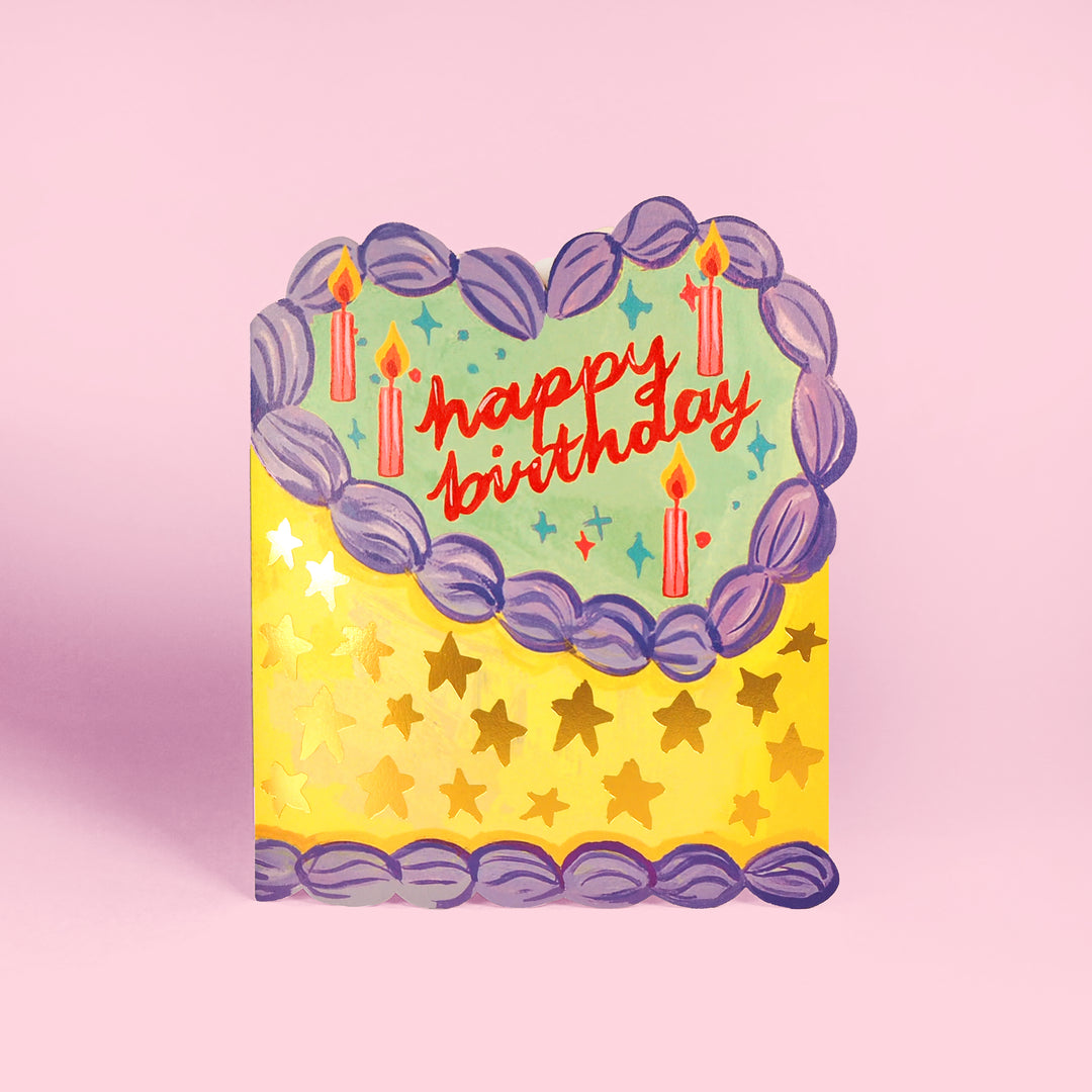 Birthday Cake Shaped Card