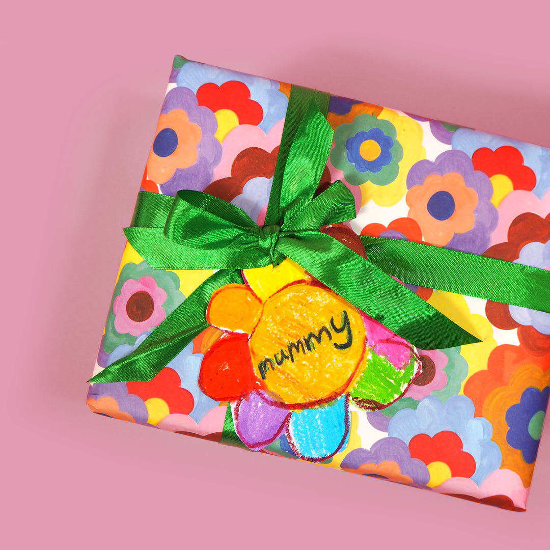 Bold Floral Gift Wrap