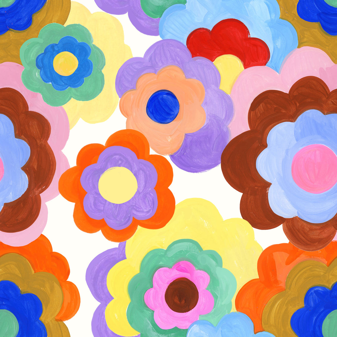 Bold Floral Wallpaper Sample