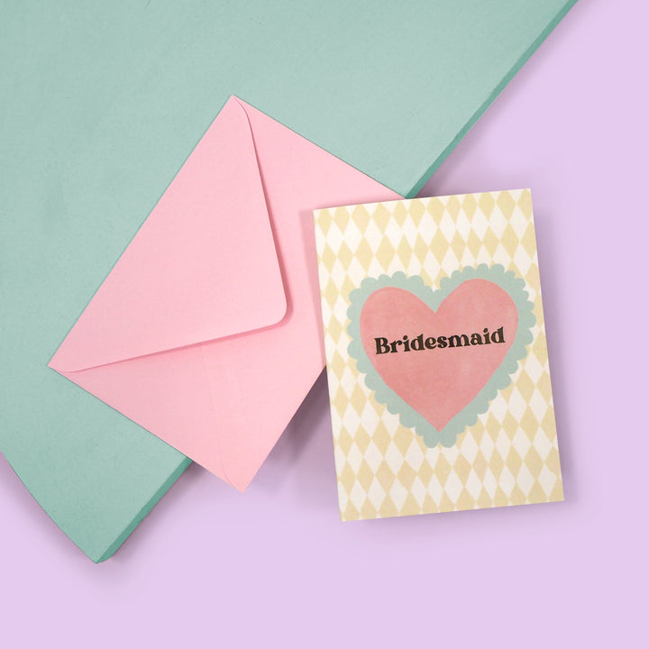 Bridesmaid Heart Card