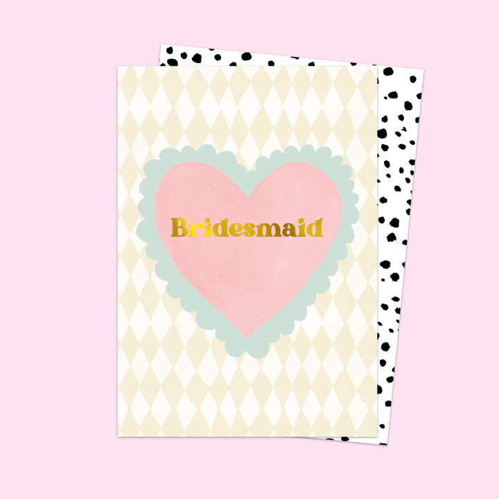 Bridesmaid Heart Card