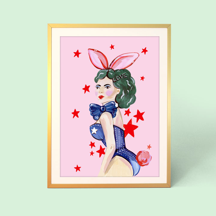 Bunny Girl Print