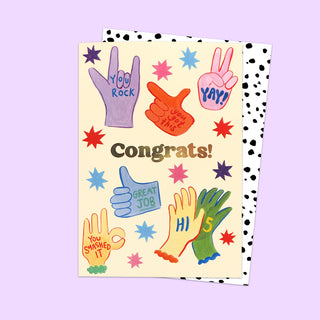 Congrats Hands Card